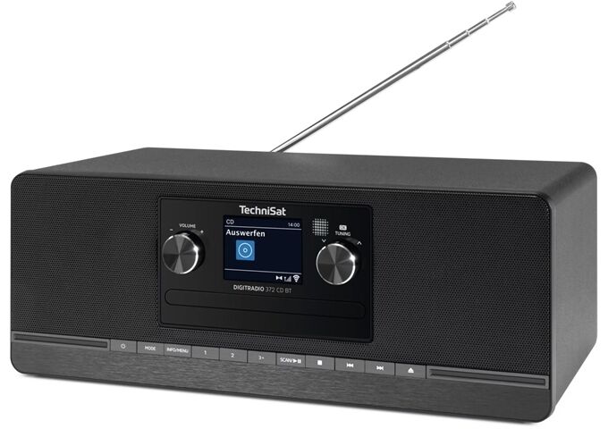 TechniSat DigitRadio 372 CD BT sw DAB+/UKW Radio mit CD-Play