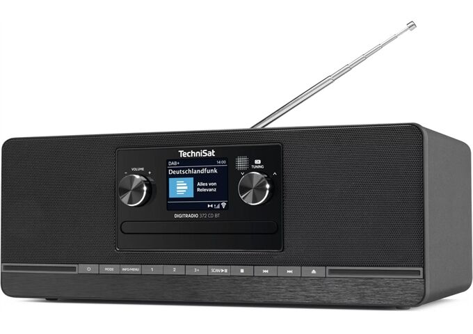 TechniSat DigitRadio 372 CD BT sw DAB+/UKW Radio mit CD-Play
