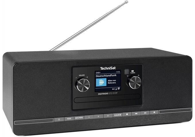 TechniSat DigitRadio 372 CD BT sw DAB+/UKW Radio mit CD-Play