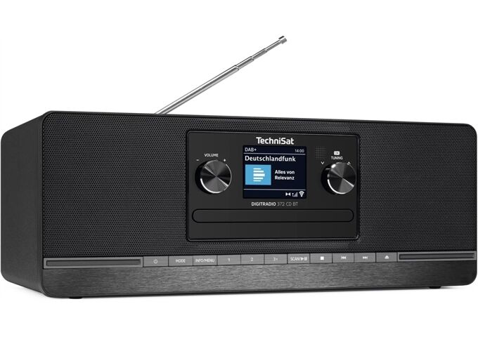 TechniSat DigitRadio 372 CD BT sw DAB+/UKW Radio mit CD-Play