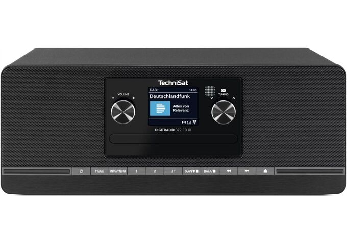 TechniSat DigitRadio 372 CD IR sw DAB+/UKW/Internet-Radio mi