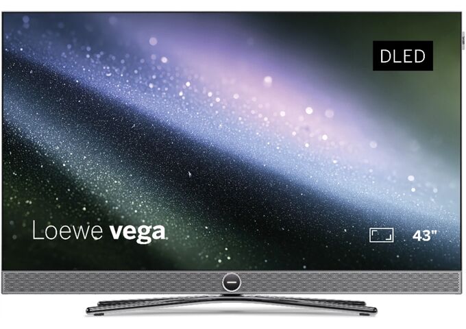 Loewe vega 43 alu brushed + black LED-TV 4K UHD TWIN DVB
