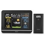 HAMA 222242 Wetterstation Usedom sw Funkuhr Temperatur