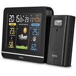 HAMA 222242 Wetterstation Usedom sw Funkuhr Temperatur