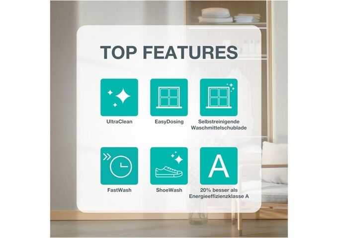 Gorenje WGW 474A21 Waschautomat A-20% 7kg 1400U Wifi Inver