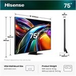Hisense 75UR9DS LED-TV RGB Mini LED ULED 4K Multituner BT