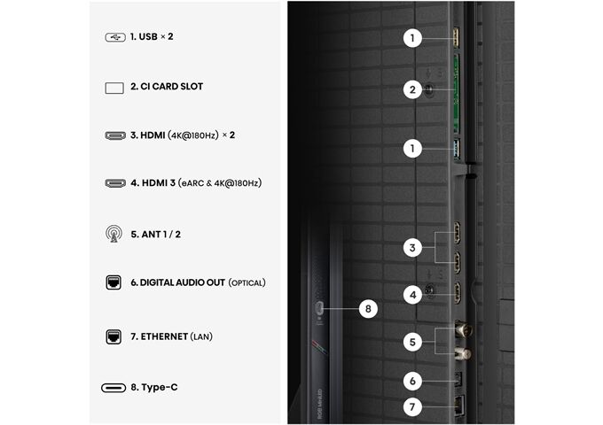 Hisense 75UR9DS LED-TV RGB Mini LED ULED 4K Multituner BT