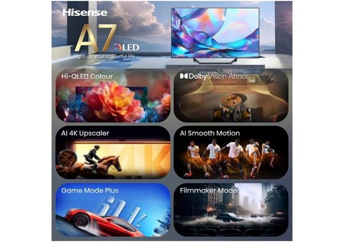 Hisense 43A7DS LED-TV QLED 4K Multituner BT Smart