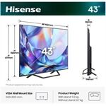 Hisense 43A7DS LED-TV QLED 4K Multituner BT Smart