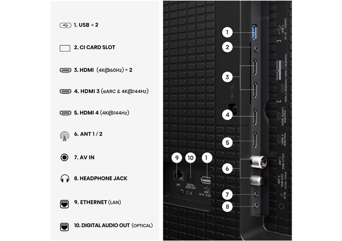 Hisense 100QS7 Pro LED-TV QLED 4K Multituner BT Smart PVR
