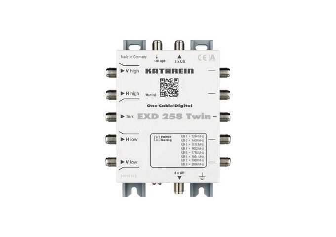 Kathrein EXD 258 Twin Einkabel-Multischalter Durchgang 5-86