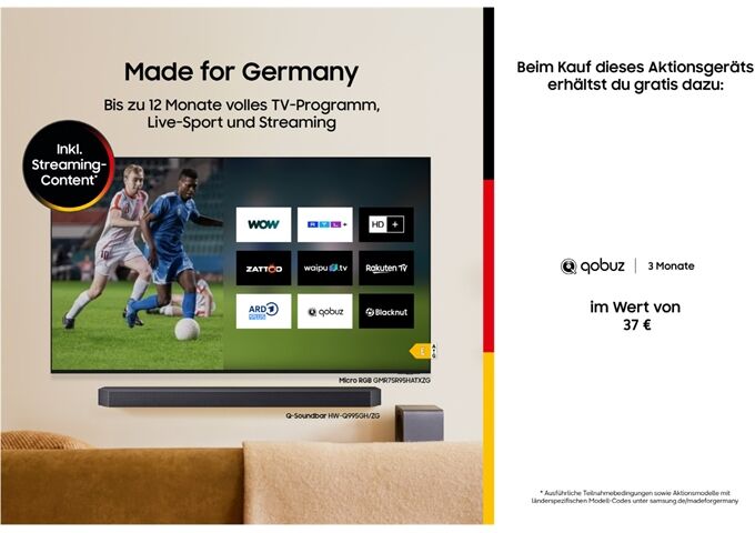 Samsung HW-Q995GF/ZG 11.1.4 Kanal Soundsystem Dolby Atmos