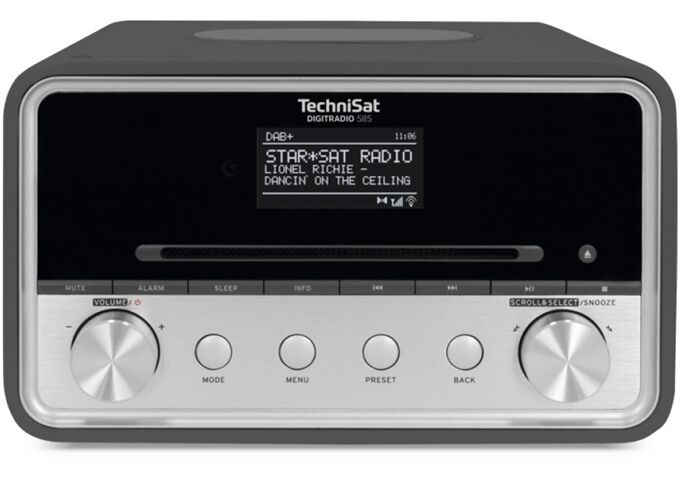 TechniSat DigitRadio 585 ws DAB+/UKW/Internetradio mit CD-Pl